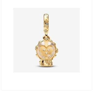 Gold Heart Charm Pendant